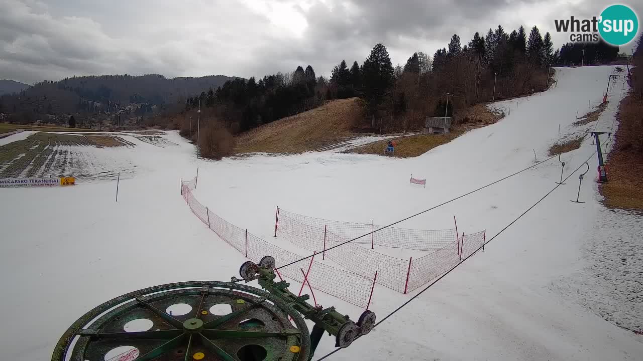 Cámara web Smučišče Senožeta – Estación de esquí en Srednja Vas cerca de Bohinj