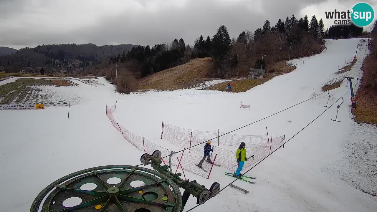 Webcam Smučišče Senožeta – Station de ski à Srednja Vas près de Bohinj