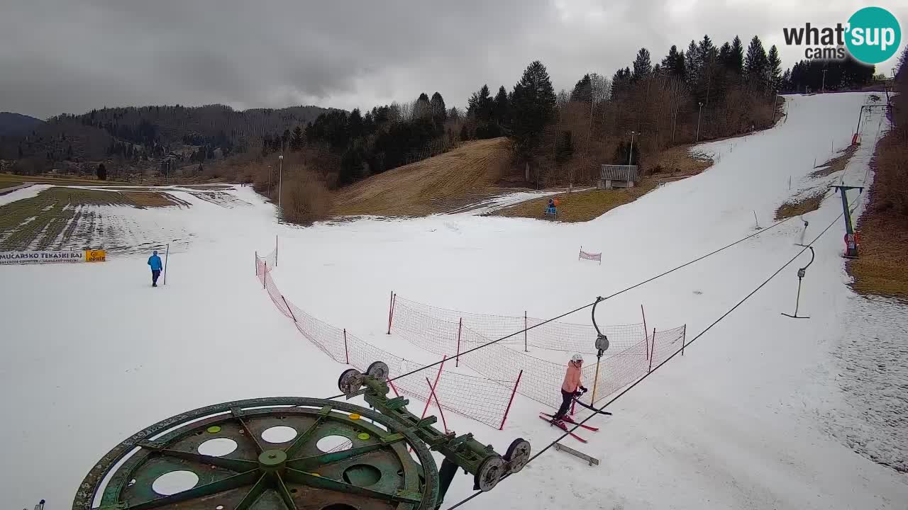Cámara web Smučišče Senožeta – Estación de esquí en Srednja Vas cerca de Bohinj