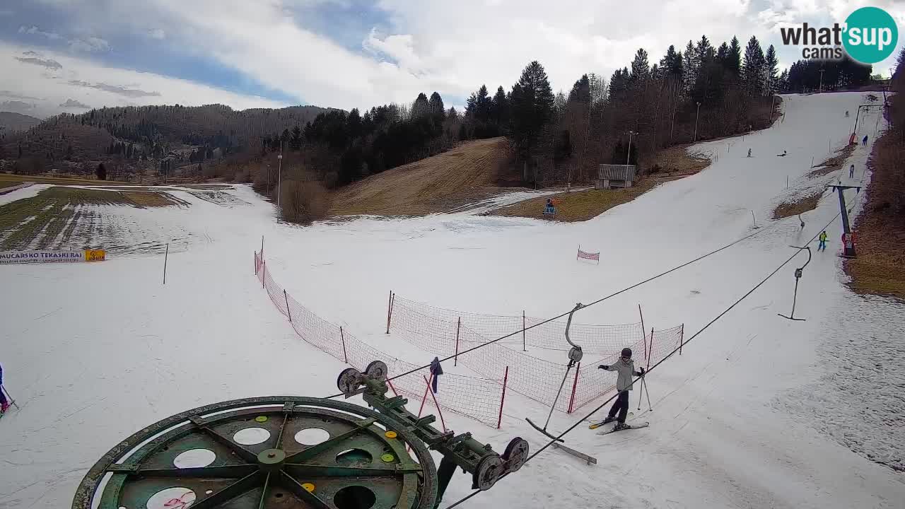 Webcam Smučišče Senožeta – Station de ski à Srednja Vas près de Bohinj