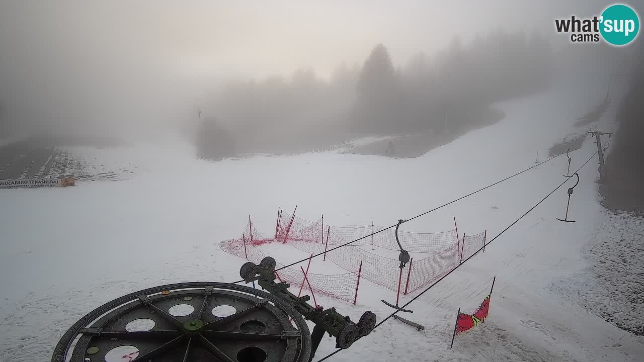 Webcam Smučišče Senožeta – Station de ski à Srednja Vas près de Bohinj