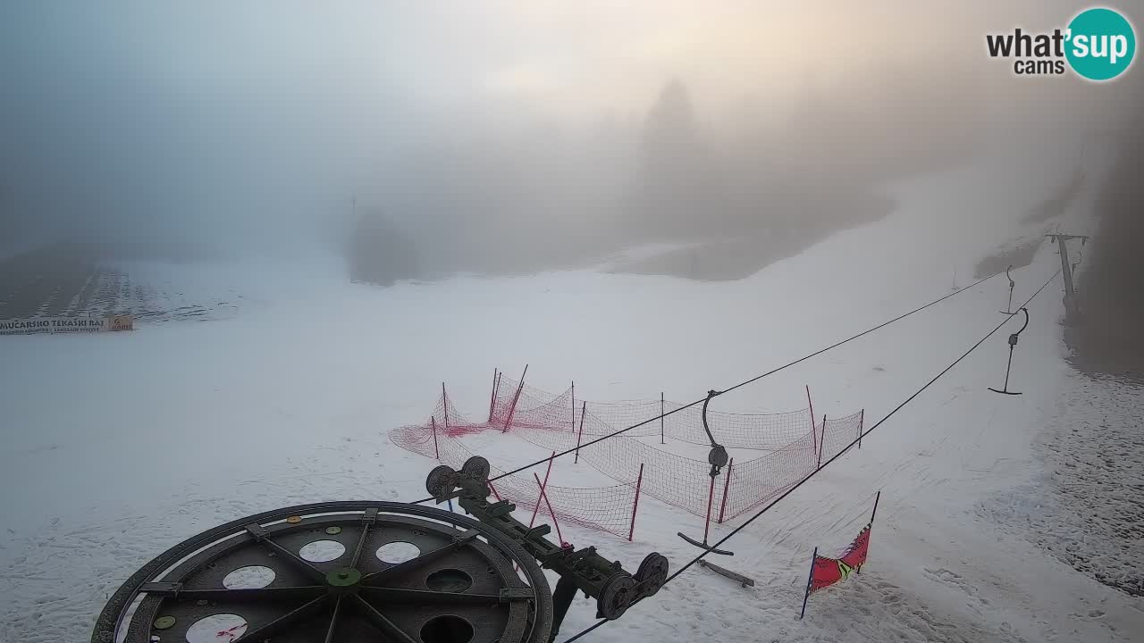 Cámara web Smučišče Senožeta – Estación de esquí en Srednja Vas cerca de Bohinj