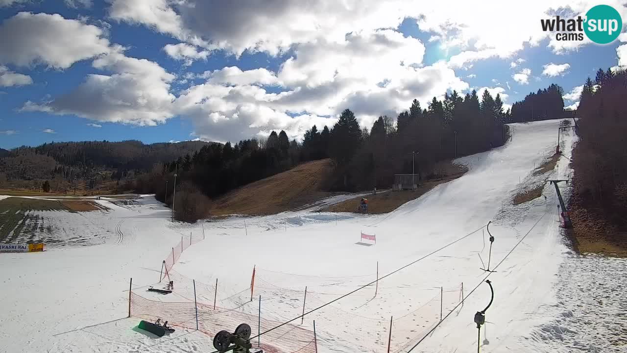 Webcam Smučišče Senožeta – Station de ski à Srednja Vas près de Bohinj