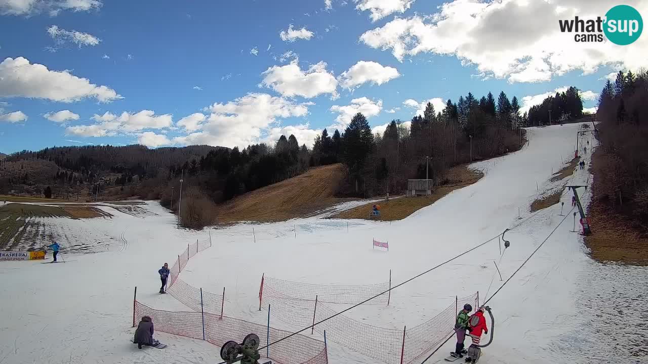 Webcam Smučišče Senožeta – Station de ski à Srednja Vas près de Bohinj