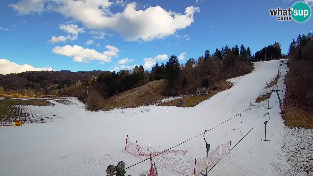 Cámara web Smučišče Senožeta – Estación de esquí en Srednja Vas cerca de Bohinj