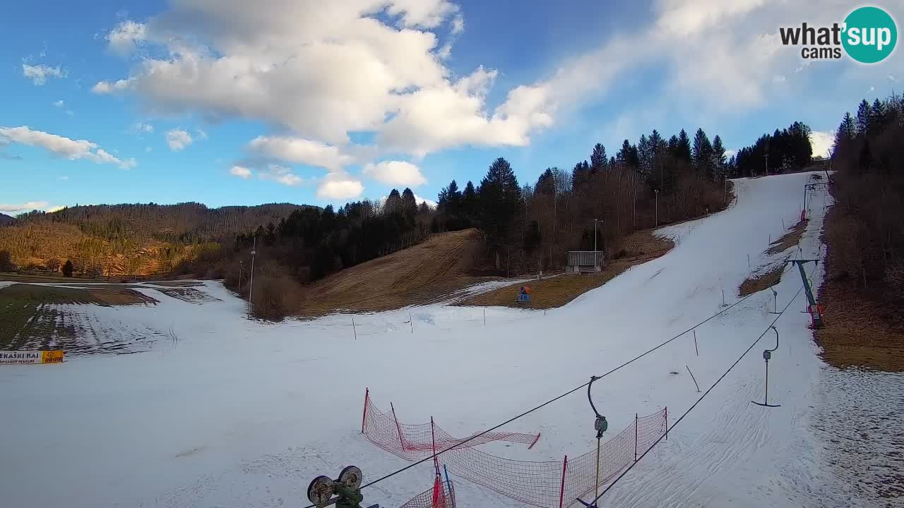 Cámara web Smučišče Senožeta – Estación de esquí en Srednja Vas cerca de Bohinj