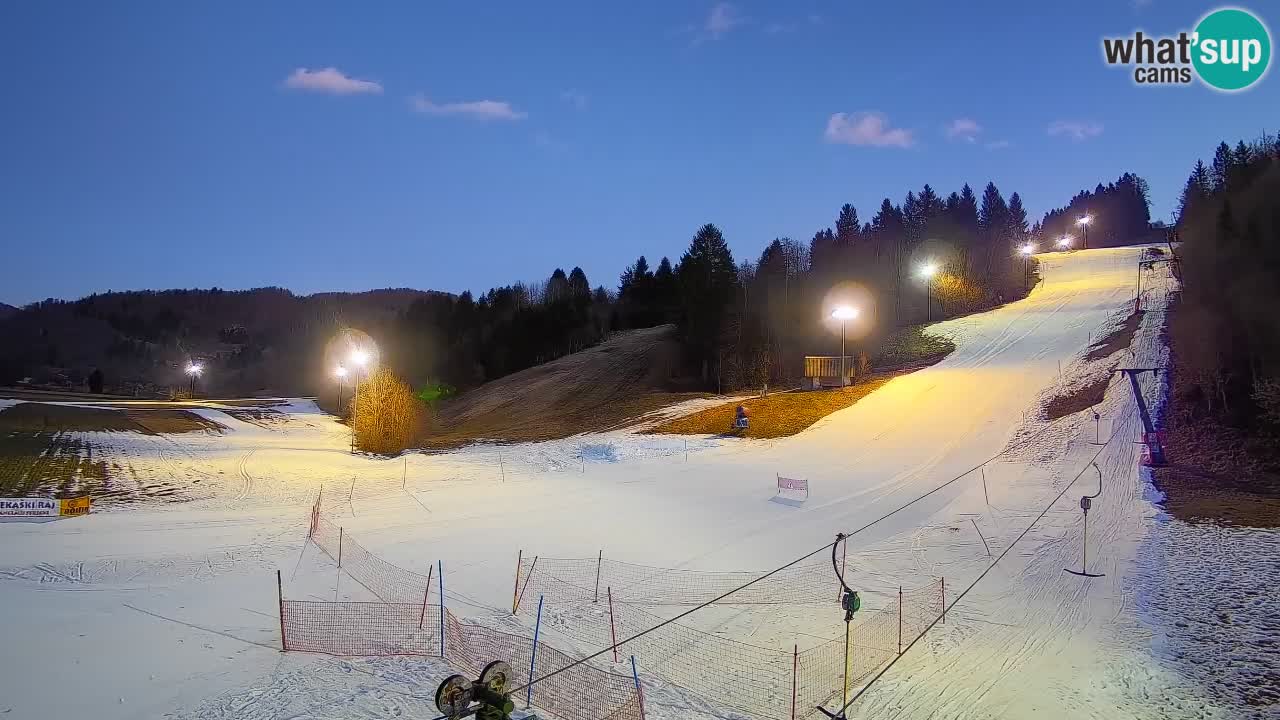 Cámara web Smučišče Senožeta – Estación de esquí en Srednja Vas cerca de Bohinj