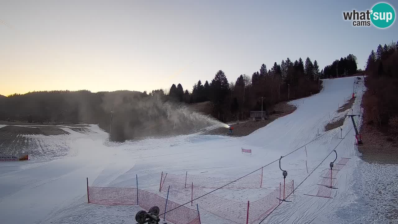Cámara web Smučišče Senožeta – Estación de esquí en Srednja Vas cerca de Bohinj