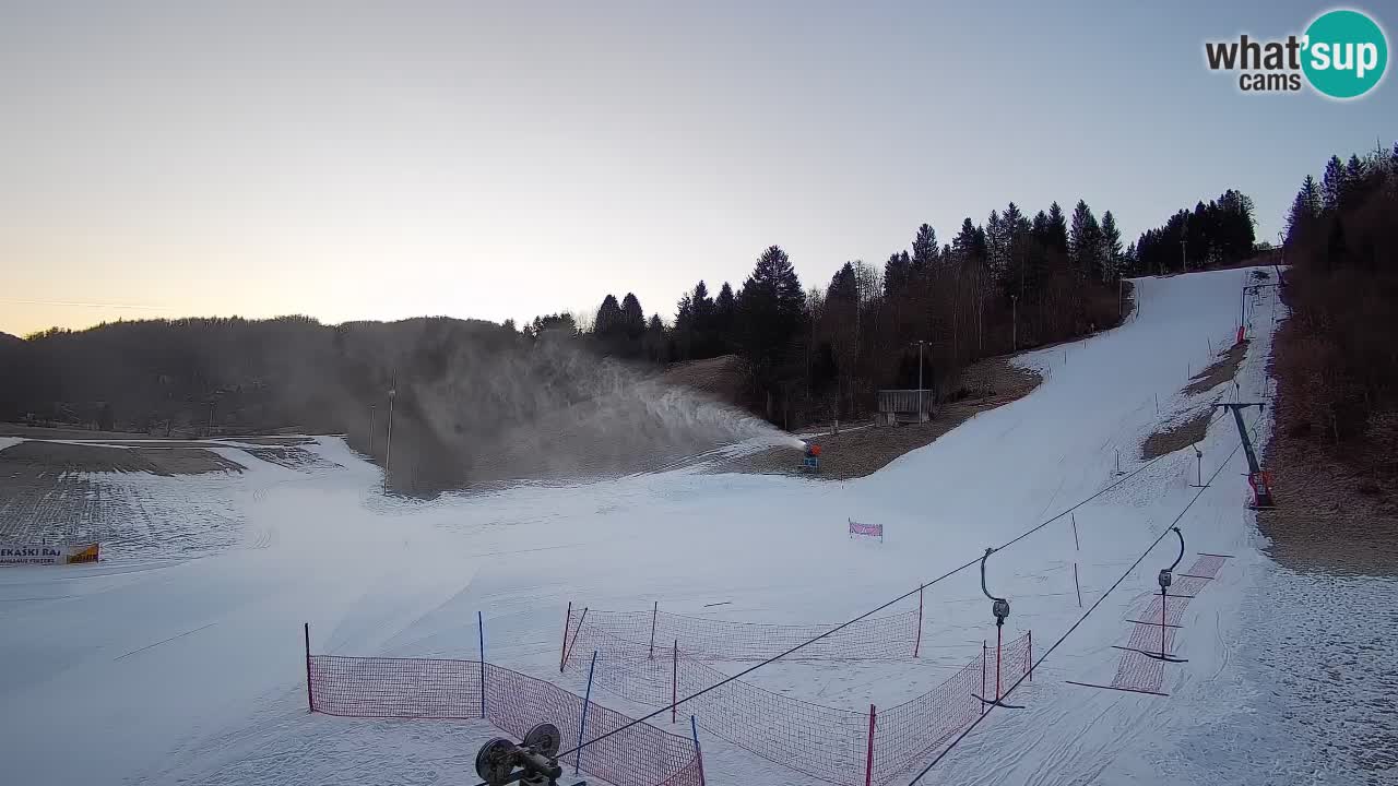 Webcam Smučišče Senožeta – Stazione sciistica a Srednja Vas vicino Bohinj