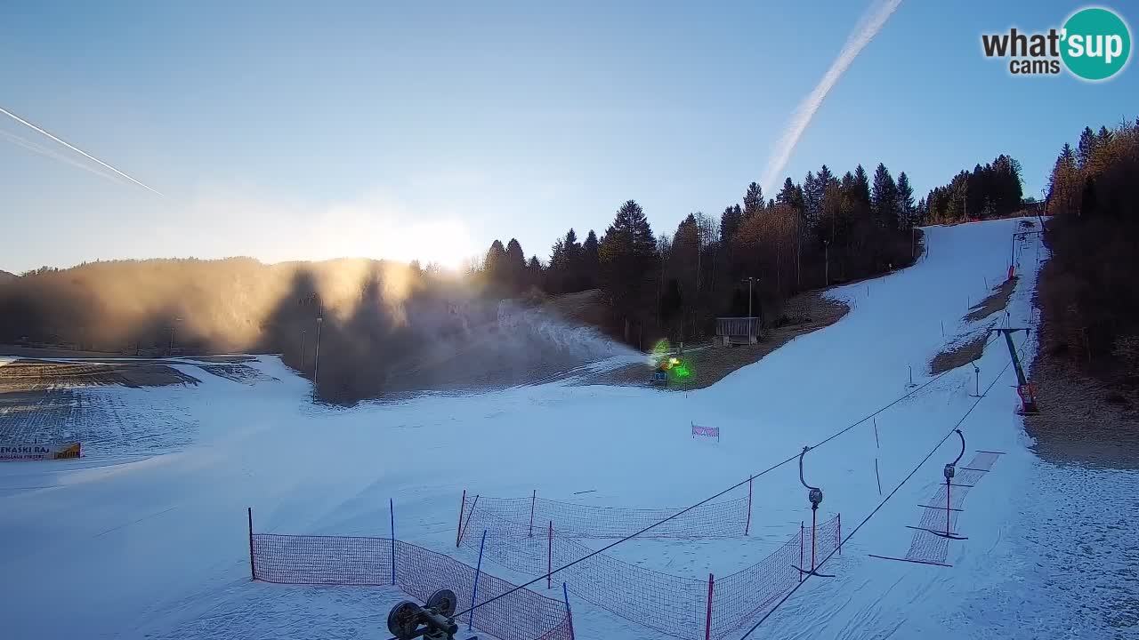 Cámara web Smučišče Senožeta – Estación de esquí en Srednja Vas cerca de Bohinj