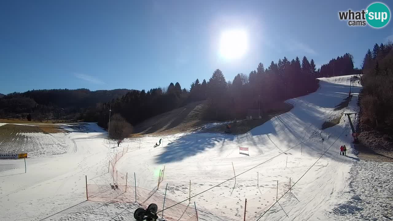 Cámara web Smučišče Senožeta – Estación de esquí en Srednja Vas cerca de Bohinj