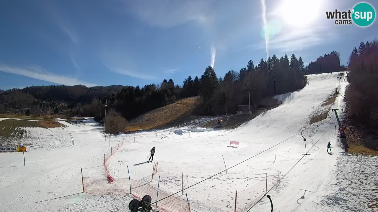 Webcam Smučišče Senožeta – Stazione sciistica a Srednja Vas vicino Bohinj