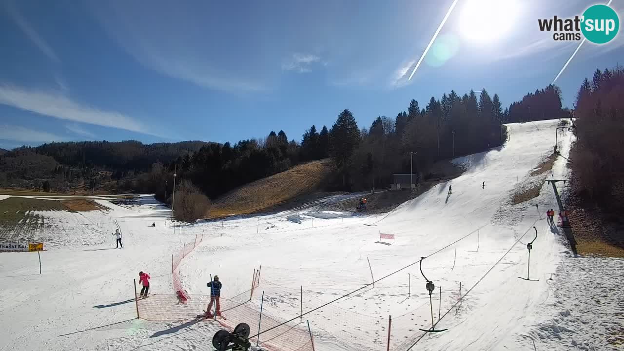 Webcam Smučišče Senožeta – Station de ski à Srednja Vas près de Bohinj