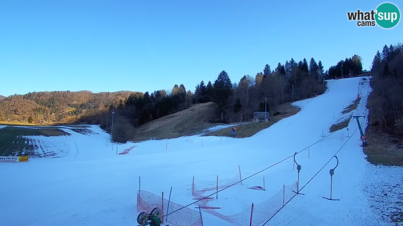Webcam Smučišče Senožeta – Ski Resort Live View near Bohinj
