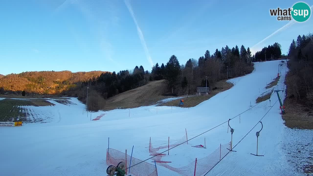Web kamera Smučišče Senožeta – Skijalište u Srednjoj Vasi kod Bohinja