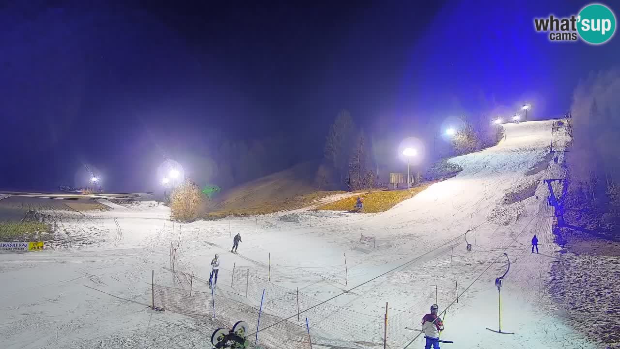 Webcam Smučišče Senožeta – Station de ski à Srednja Vas près de Bohinj
