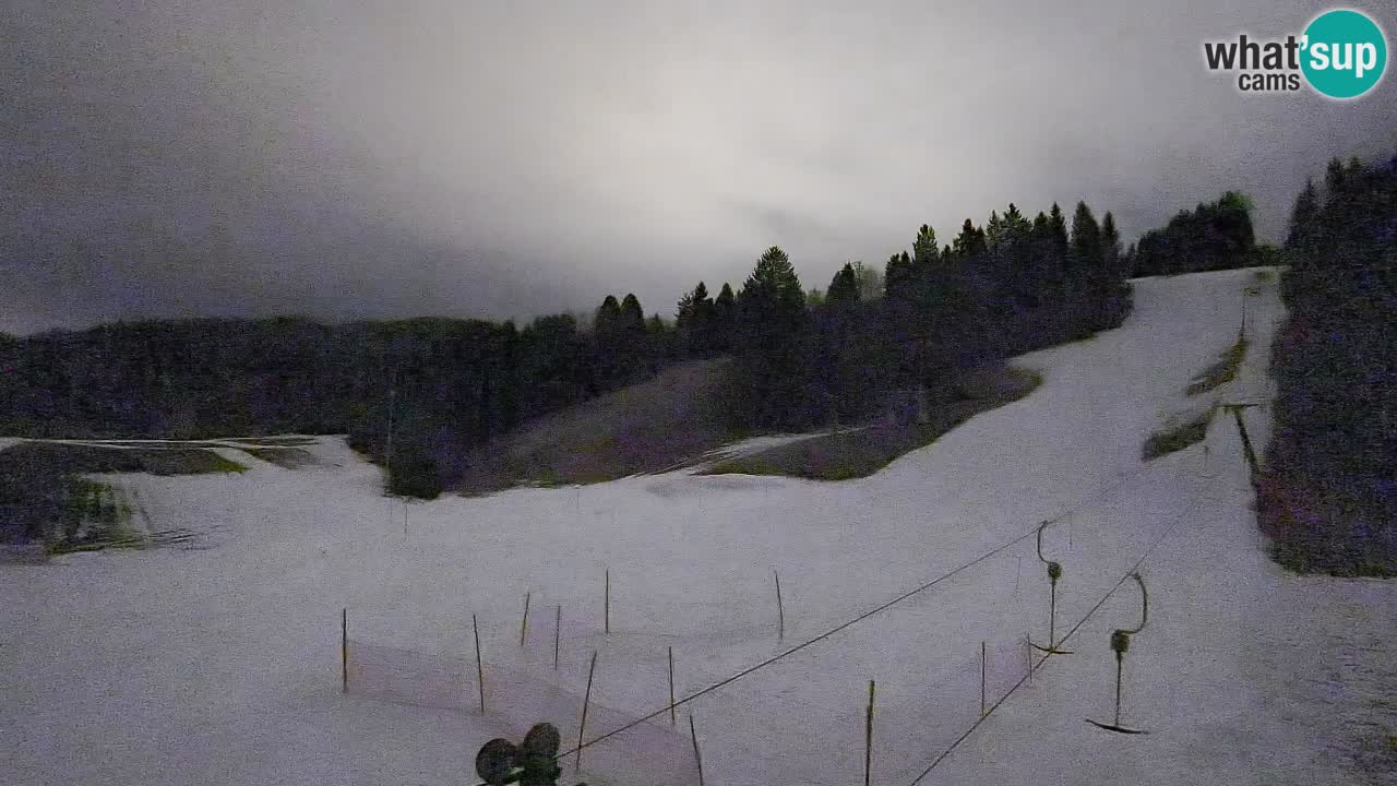 Cámara web Smučišče Senožeta – Estación de esquí en Srednja Vas cerca de Bohinj