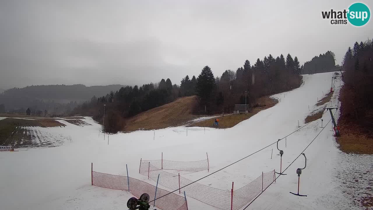 Cámara web Smučišče Senožeta – Estación de esquí en Srednja Vas cerca de Bohinj