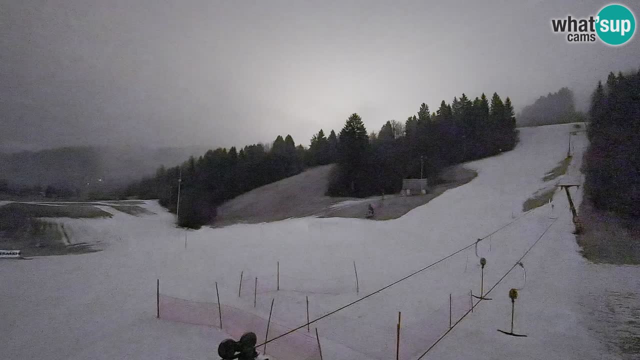 Cámara web Smučišče Senožeta – Estación de esquí en Srednja Vas cerca de Bohinj