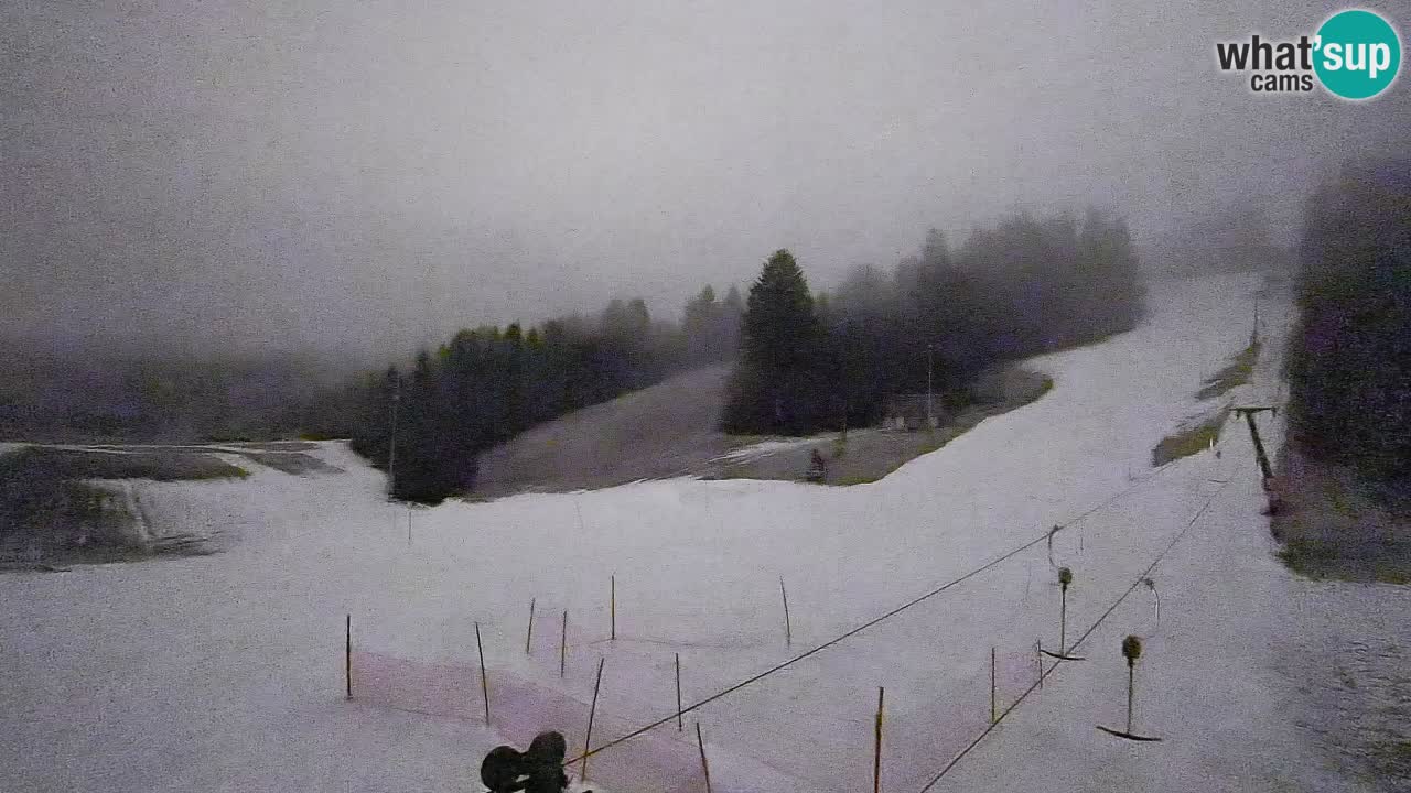 Webcam Smučišče Senožeta – Skigebiet in Srednja Vas bei Bohinj