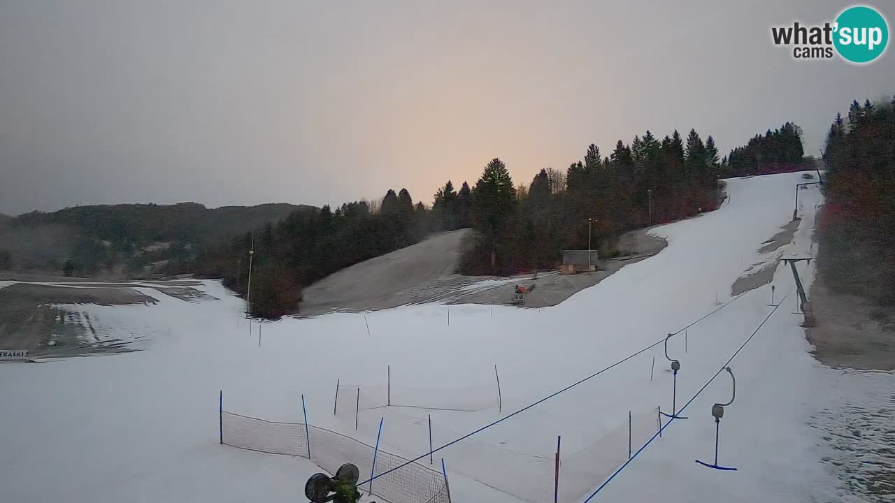 Cámara web Smučišče Senožeta – Estación de esquí en Srednja Vas cerca de Bohinj