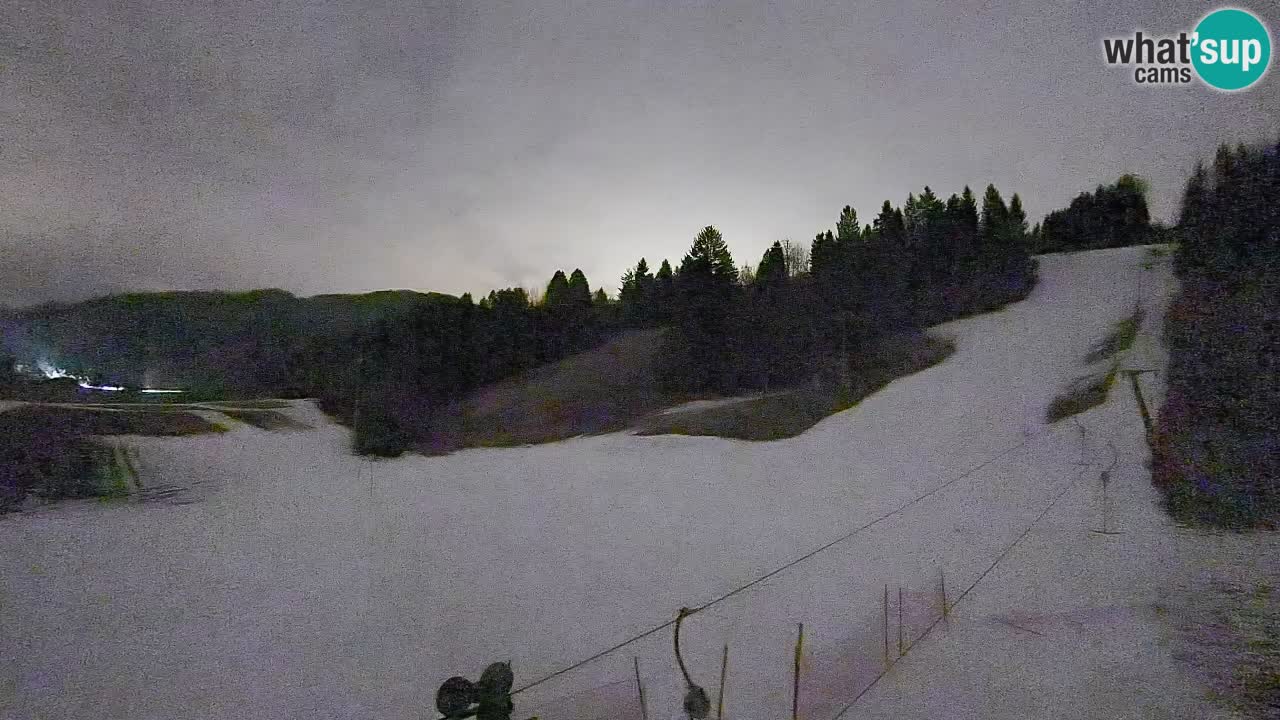 Webcam Smučišče Senožeta – Skigebiet in Srednja Vas bei Bohinj