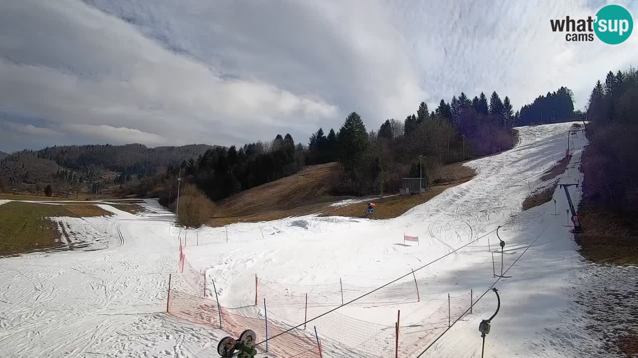 Cámara web Smučišče Senožeta – Estación de esquí en Srednja Vas cerca de Bohinj