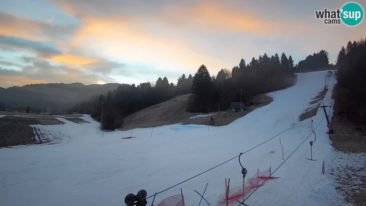 Webcam Smučišče Senožeta – Station de ski à Srednja Vas près de Bohinj