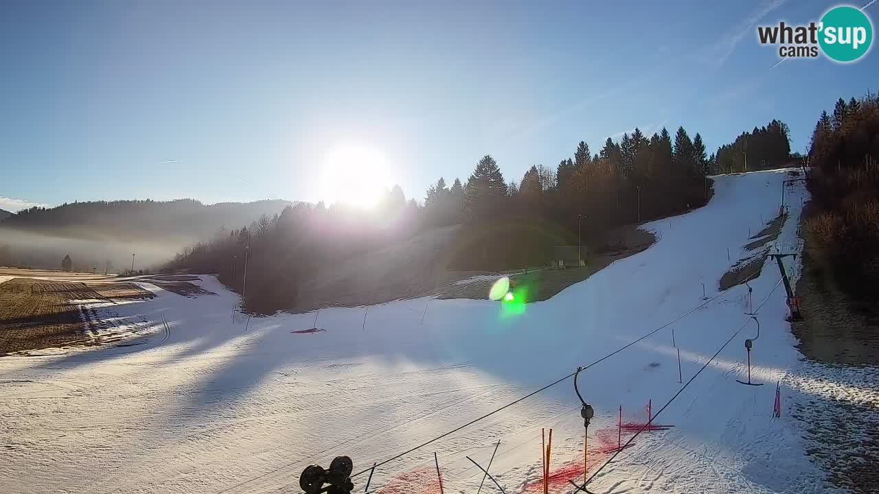 Webcam Smučišče Senožeta – Station de ski à Srednja Vas près de Bohinj