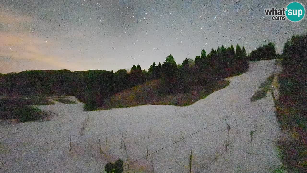 Webcam Smučišče Senožeta – Skigebiet in Srednja Vas bei Bohinj