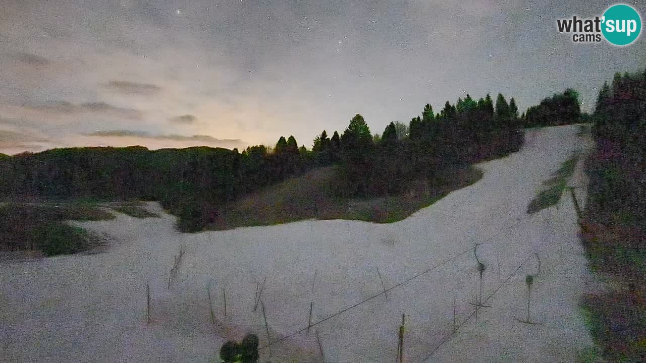 Webcam Smučišče Senožeta – Skigebiet in Srednja Vas bei Bohinj