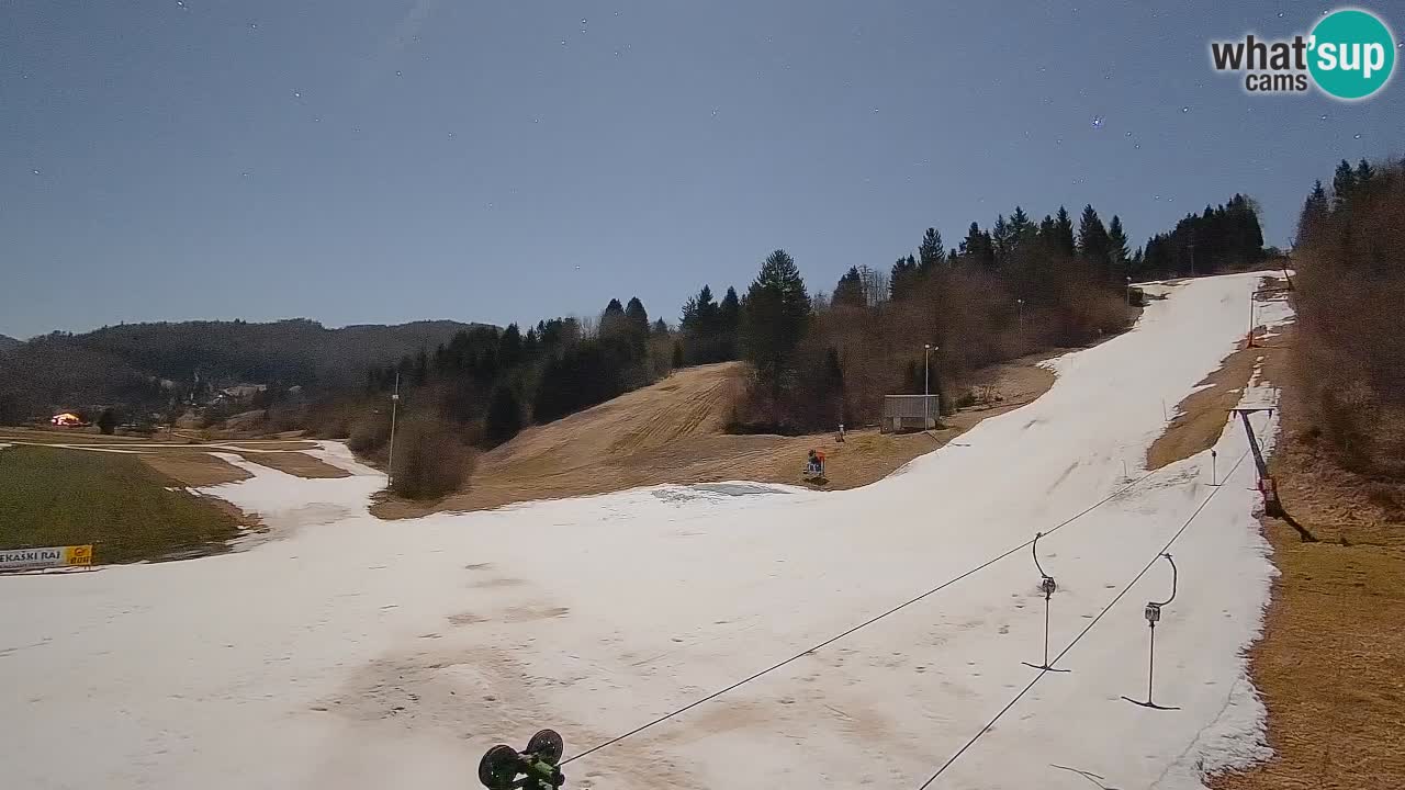 Web kamera Smučišče Senožeta – Skijalište u Srednjoj Vasi kod Bohinja