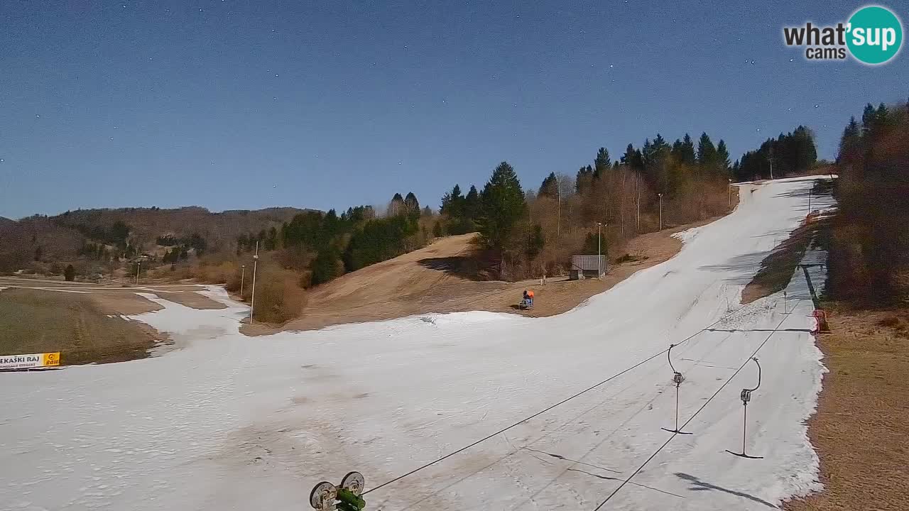 Webcam Smučišče Senožeta – Station de ski à Srednja Vas près de Bohinj