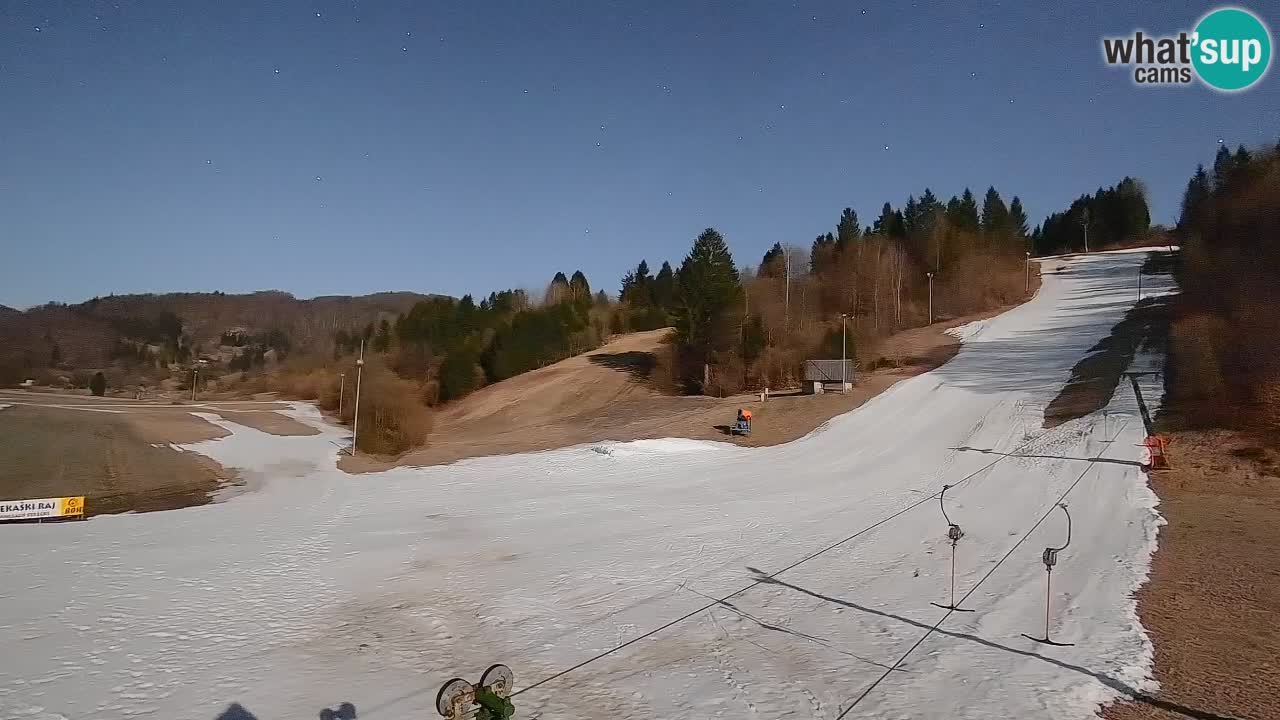 Webcam Smučišče Senožeta – Ski Resort Live View near Bohinj