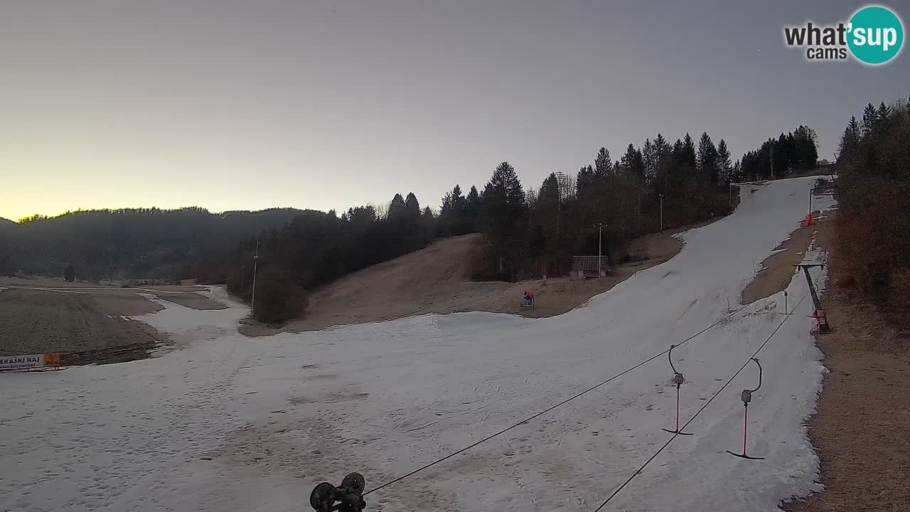 Cámara web Smučišče Senožeta – Estación de esquí en Srednja Vas cerca de Bohinj