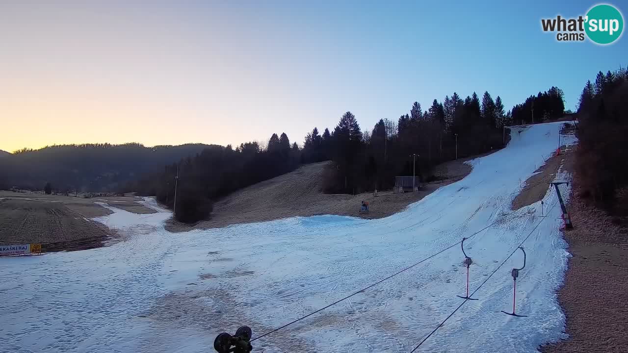 Webcam Smučišče Senožeta – Station de ski à Srednja Vas près de Bohinj