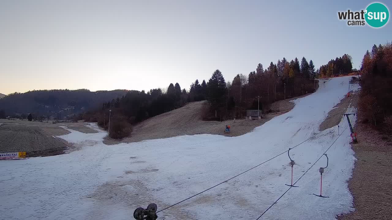 Cámara web Smučišče Senožeta – Estación de esquí en Srednja Vas cerca de Bohinj