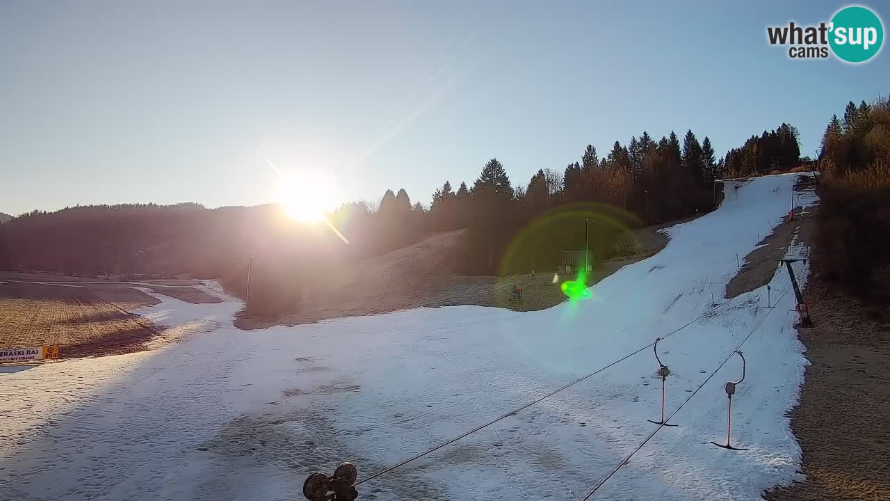 Webcam Smučišče Senožeta – Station de ski à Srednja Vas près de Bohinj