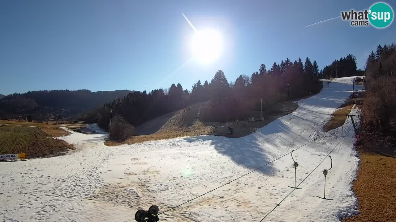 Webcam Smučišče Senožeta – Stazione sciistica a Srednja Vas vicino Bohinj