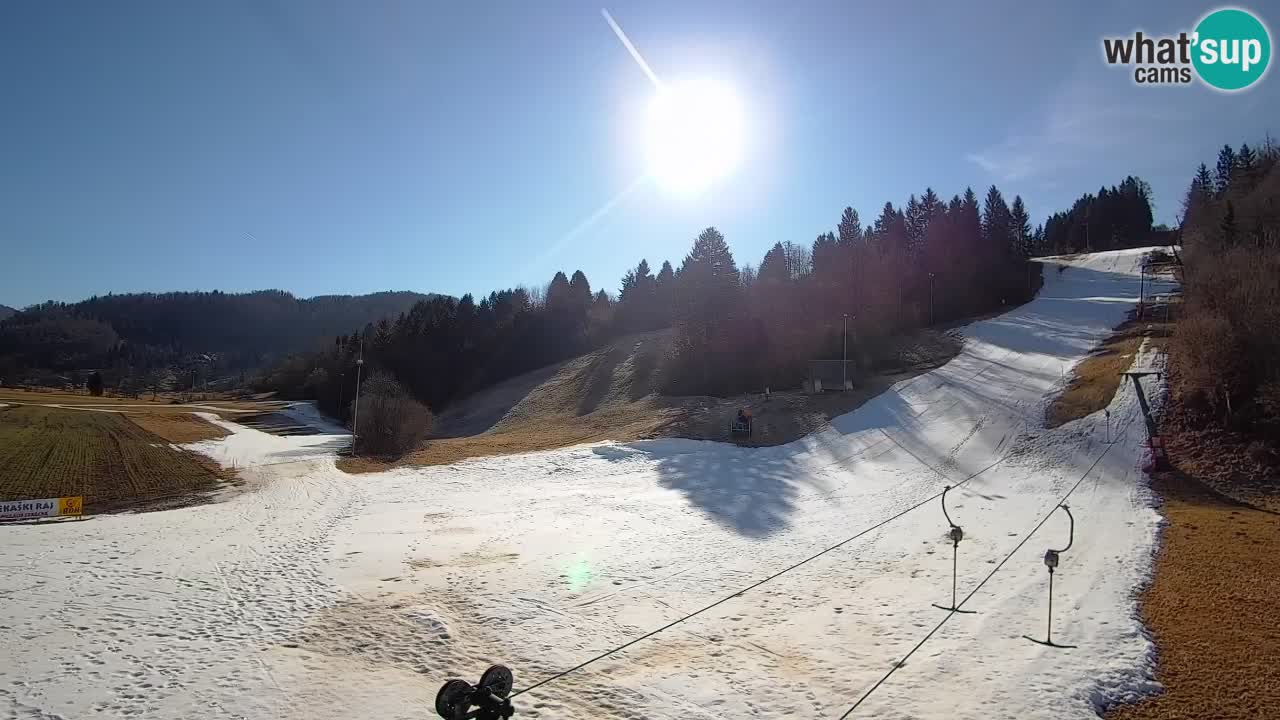 Web kamera Smučišče Senožeta – Skijalište u Srednjoj Vasi kod Bohinja