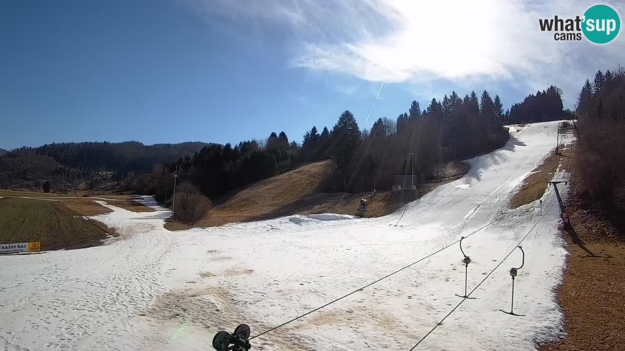 Cámara web Smučišče Senožeta – Estación de esquí en Srednja Vas cerca de Bohinj