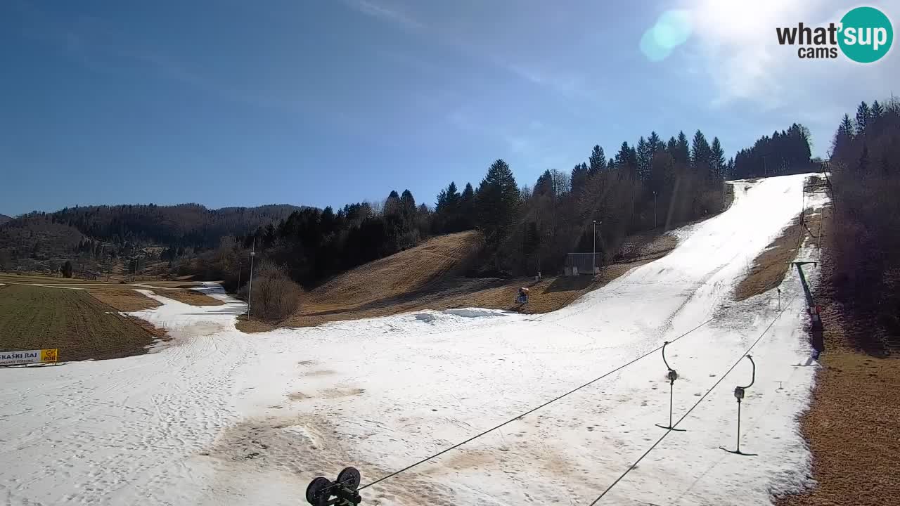 Spletna kamera Smučišče Senožeta – smučarsko središče v Srednji vasi pri Bohinju