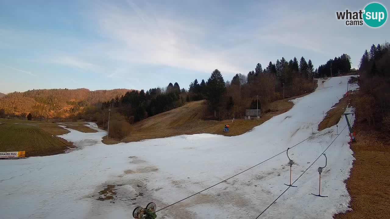 Webcam Smučišče Senožeta – Ski Resort Live View near Bohinj