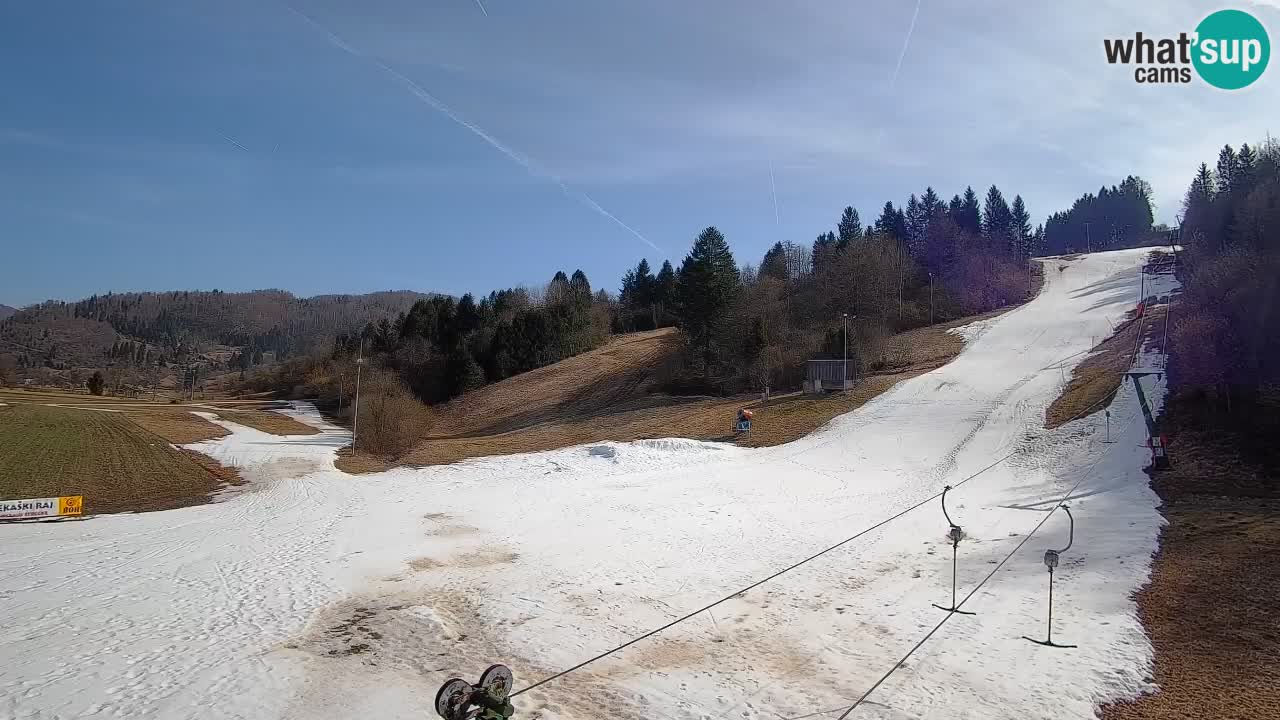 Cámara web Smučišče Senožeta – Estación de esquí en Srednja Vas cerca de Bohinj