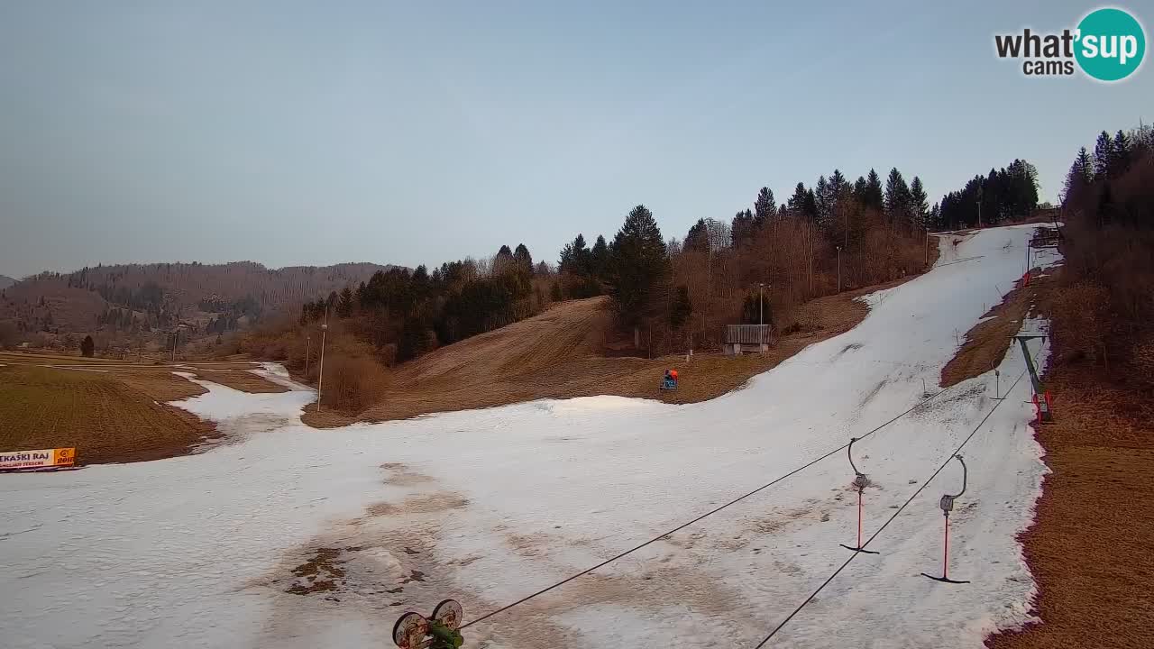 Webcam Smučišče Senožeta – Stazione sciistica a Srednja Vas vicino Bohinj