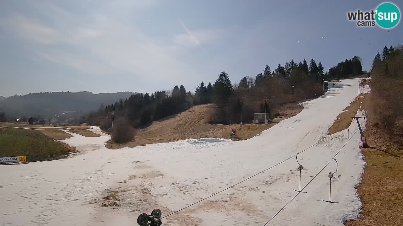 Webcam Smučišče Senožeta – Station de ski à Srednja Vas près de Bohinj