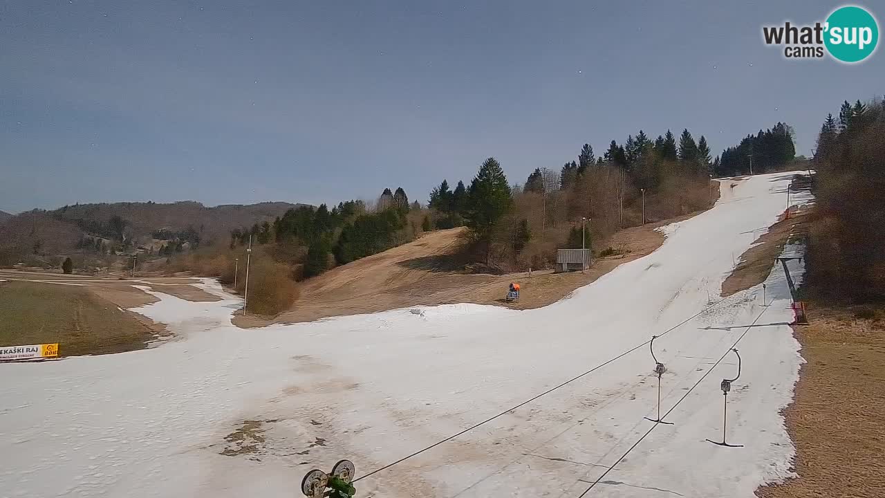 Webcam Smučišče Senožeta – Station de ski à Srednja Vas près de Bohinj