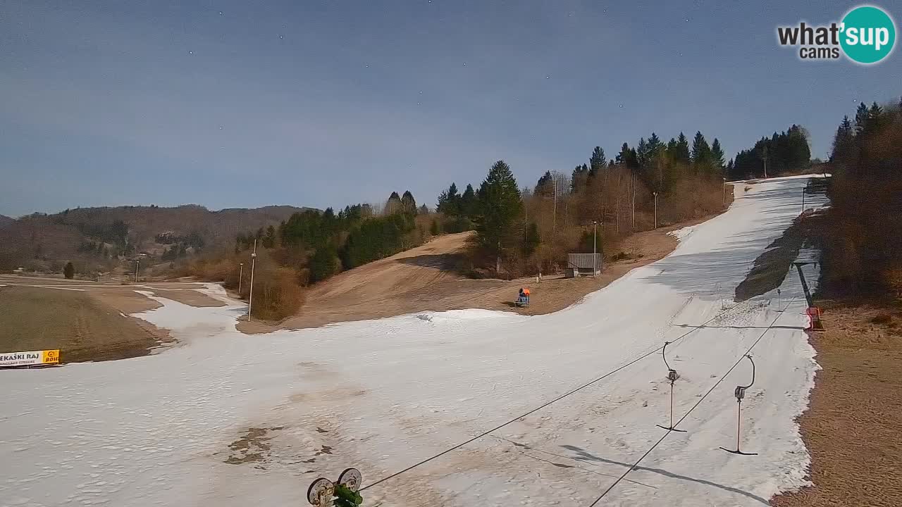 Cámara web Smučišče Senožeta – Estación de esquí en Srednja Vas cerca de Bohinj