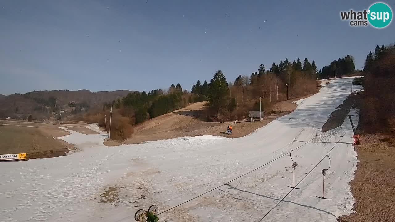 Webcam Smučišče Senožeta – Ski Resort Live View near Bohinj