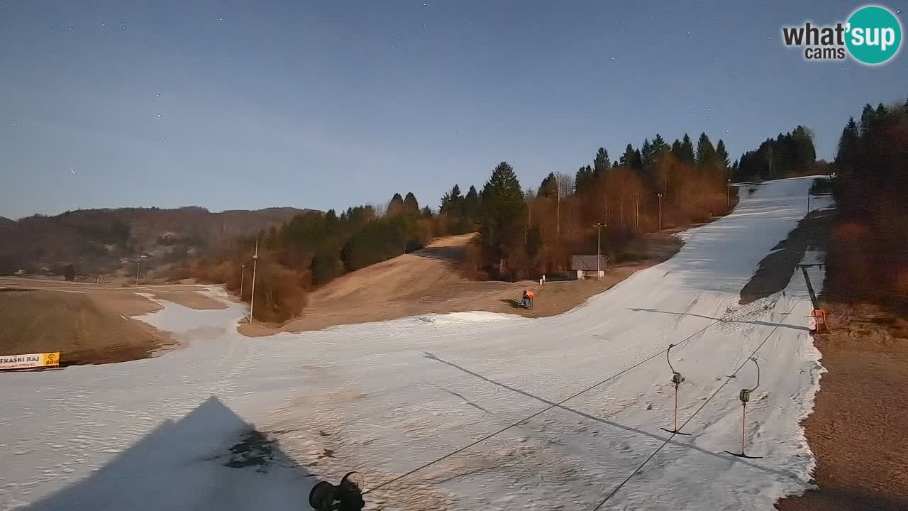 Webcam Smučišče Senožeta – Station de ski à Srednja Vas près de Bohinj
